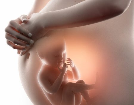 תינוק אשה בהריון